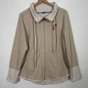 Tommy Bahama Disney Women's Minnie Mouse Sun Fade Full Zip Sweatshirt Size XL